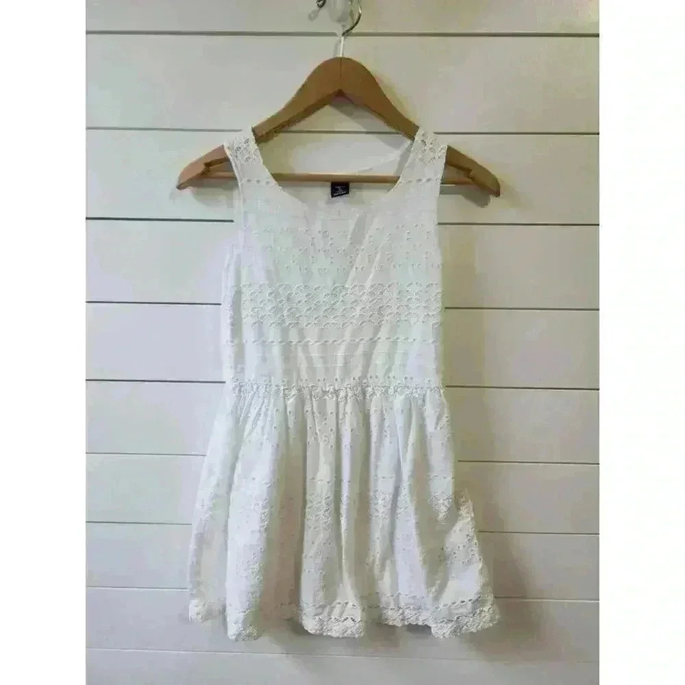 Gap Kids Girl's Size L (10) White Eyelet Dress